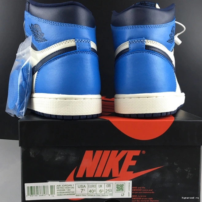 Obsidian 1 555088-140 Retro High Jordan OG Air 1107